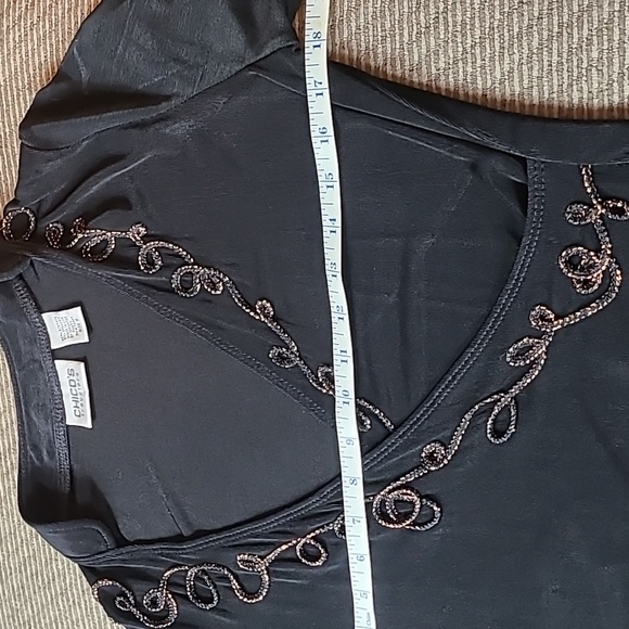 Chico's Travelers Crossover Blouse - Picture 8 of 11